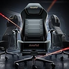 大人気❣️新品未使用品✨️ AutoFull オートフル M5 ゲーミングチェア オフィスチェア オットマンの画像