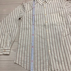 メンズシャツ　シャツ　ブラウス　長袖シャツ ストライプ柄 カジュアルシャツ の画像