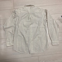 メンズシャツ　シャツ　ブラウス　長袖シャツ ストライプ柄 カジュアルシャツ の画像