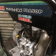 実働　ヤンマー製　ディーゼルポンプ　PDA50P 　L60搭載セットポンプ　２インチ　最大吐出量600L　空冷ディーゼルエンジンポンプの画像