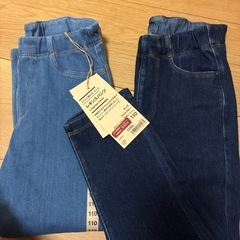 13番.新品/無印良品/レギンスパンツ110cmの画像