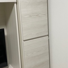 モダン キャビネット (幅45cm WH木目) ✖️2個
の画像