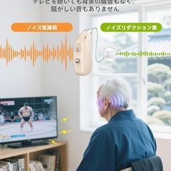 【新品未使用】補聴器　耳掛け時期　ノイズカット　軽量　長時間使用可能の画像