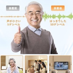 【新品未使用】補聴器　耳掛け時期　ノイズカット　軽量　長時間使用可能の画像
