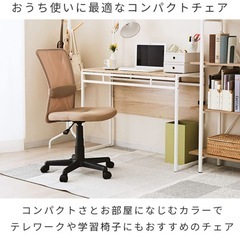ドウシシャ カリーノ メッシュチェア 腰当てクッション付き ランバーサポートの画像