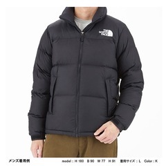 ノースフェイス ヌプシ ダウンジャケット black ブラック Lサイズの画像