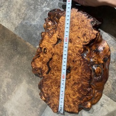 天然木 一枚板 花台 瘤 飾り板 アンティークの画像