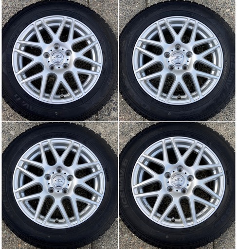 【お取引中】◆16インチ 4本 スタッドレスタイヤ ICE NAVI6 205/60R16 社外アルミホイール BADX D.O.S 