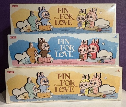 THE MONSTERS PIN FOR LOVE ぬいぐるみ　ペンダント（A-M）2アソート（N-Z）1アソート　ラブブ