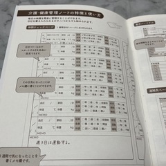介護健康管理ノートの画像