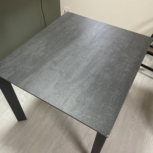 Granadaセラミック　大理石調　ダイニングテーブル幅90×80