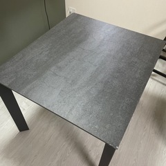 Granadaセラミック　大理石調　ダイニングテーブル幅90×80の画像