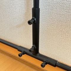 高さ2m★大容量ハンガーラックで衣類・小物をまとめて整理。アイアン家具でドレスやコートも楽々収納の画像