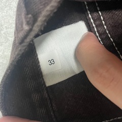 Dickies ブラウン ショートパンツ レザーパッチ付きの画像