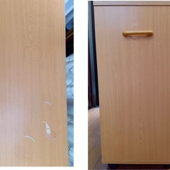 CD  DVD 収納ラック　ガラス引き戸付き　両面収納の画像