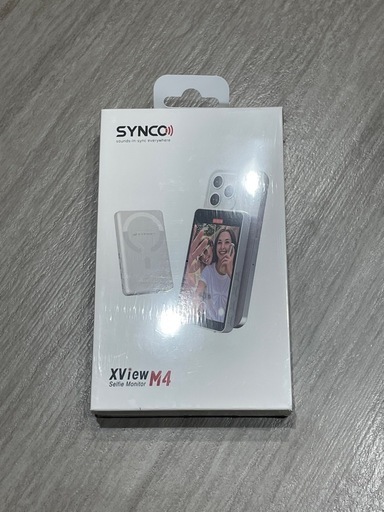 スマホ用自撮りモニター iPhone/Android対応 内蔵スピーカー 白
