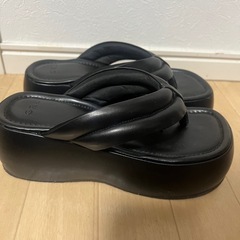 GRL 厚底 レザーサンダルの画像