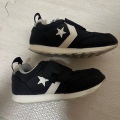 converse スニーカー　17センチ　ブラックの画像