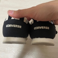 converse スニーカー　17センチ　ブラックの画像