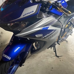 自賠責9年7月まであり　ワンオーナー　純正マフラー付き　YAMAHA yzf r25 オイル漏れ、目立った傷なしの画像
