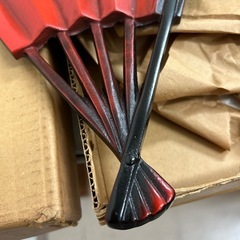高岡鉄器　寿扇子　置物の画像