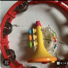 タンバリン　カスタネット　ラッパ　アンパンマン　おもちゃセット　　　の画像
