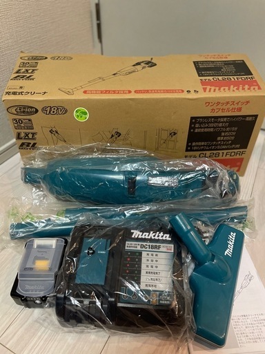 マキタ　掃除機　バッテリー&充電器付き