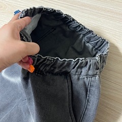 スプレーハートデニムパンツ Lの画像
