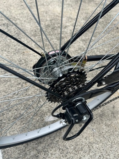 ボルディ(Voldy) 自転車 ママチャリ 折りたたみ 26インチ シマノ製6段変速 前カゴ ダイナモライト リングロック錠 泥除け 