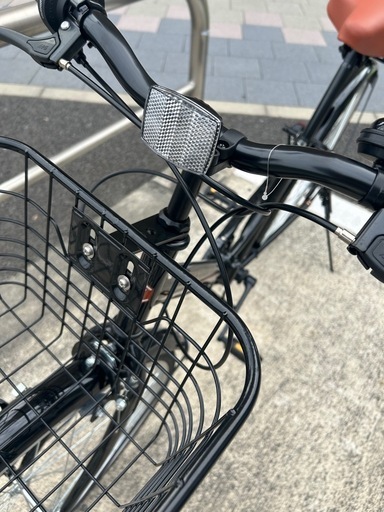 ボルディ(Voldy) 自転車 ママチャリ 折りたたみ 26インチ シマノ製6段変速 前カゴ ダイナモライト リングロック錠 泥除け 