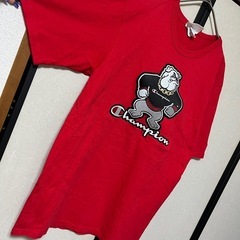 Champion チャンピオン ブルドッグ 刺繍 Tシャツ トップス 半袖 Mの画像