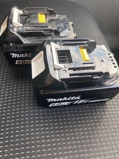 マキタ18v6.0ahバッテリー２つセット
