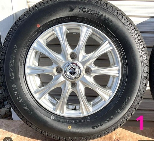 軽トラ用タイヤホイール4本