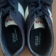 Polo by Ralph Lauren ネイビー スニーカーの画像
