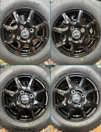 「商談中」㉘軽トラ・箱バン用の新品ゴツゴツタイヤと中古ホイールと新品ナット付き