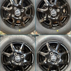 ㉘軽トラ・箱バン用の新品ゴツゴツタイヤと中古ホイールと新品ナット