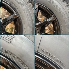 ㉘軽トラ・箱バン用の新品ゴツゴツタイヤと中古ホイールと新品ナット