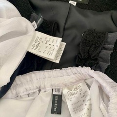 【BeBe】　ジャケットとワンピースセット(ペチコート付き)の画像