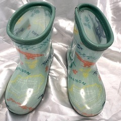 2点⭐️BREEZE 恐竜柄 長靴 レインブーツ 14cm シューズ おまけ一足付きの画像