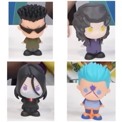 幽遊白書　一番くじ　E賞 SOFVICちゅ　4種　コンプ　暗黒武術会編　戸愚呂弟　戸愚呂兄　鴉　武威の画像
