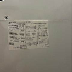 洗濯機（SHARP）の画像