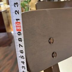 【白座面　ダイニングチェア】カフェ風の色味が好印象です♪　２脚１セット　価格改定の画像