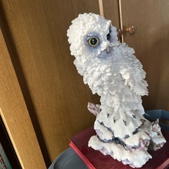 フクロウ置物　オブジェの画像