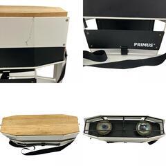 186001 現状品 Iwatani Corporation イワタニ産業 アウトドア ★ PRIMUS プリムス ONJA ツーバーナーコンロ　※屋外専用 P-COJ  ホワイト [0000000001397]の画像