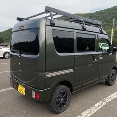 DA17Vエブリィジョインターボ ハイルーフ 4WD 希少5MT 距離36.000キロ台 人気のグリーン リフトアップ フェリー対応実質ワンオーナーの画像