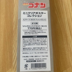 名探偵コナン　ミニクリアポスター　新一と蘭の画像