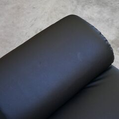 ≪zyt2474ジ限≫ 美品 ３人掛けソファ 幅180cm 合成皮革 ブラック リビング/応接/中古家具/宮城県仙台市 70926-04の画像