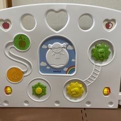 KATOJI ベビーサークル2ドア　コロコロランド（オールホワイト）の画像