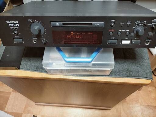 TASCAM MDレコーダー MD-350　通電確認　中古品