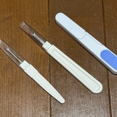 ダイソー　糸切りハサミ　シームリッパー　セット　裁縫　糸切り　刺繍取り　穴あけ はさみの画像